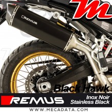 Silencieux Pot d'échappement ~ BMW F 750 GS 2018 - 2023 ~ REMUS Black Hawk ~ Homologué CE