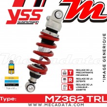 Amortisseur YSS MZ362 TRL ~ Honda CBR 125 RS Repsol (JC34A) ~ Annee 2006 - 2007