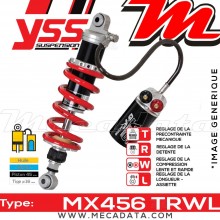 Amortisseur YSS MX456 TRW ~ Kawasaki ER-6F 650 B ABS (EX650ABA) ~ Annee 2007