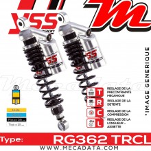 Amortisseur YSS RG362 TRC ~ Yamaha VMX-12 1200 U (V-Max) (2WE) ~ Annee 1988 - 1989