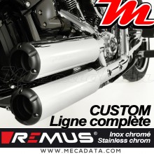 Ligne complète Remus Custom Exhaust VarioCap ASC-System sans embout Harley Davidson Fat Bob