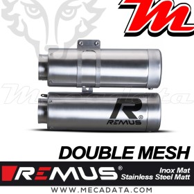 Silencieux d'échappement ~ BMW R nineT 2021 ~ Remus Double MESH passage haut