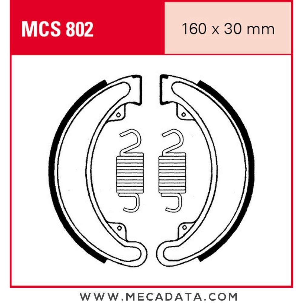 Mâchoires de frein  ~ TRW Lucas MCS 802 