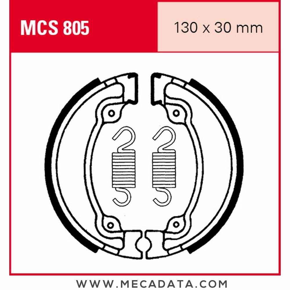 Mâchoires de frein  ~ TRW Lucas MCS 805 