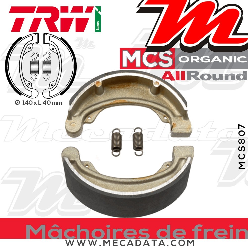 Mâchoires de frein  ~ TRW Lucas MCS 807 