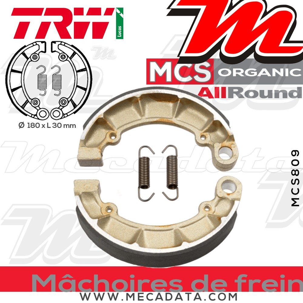 Mâchoires de frein  ~ TRW Lucas MCS 809 