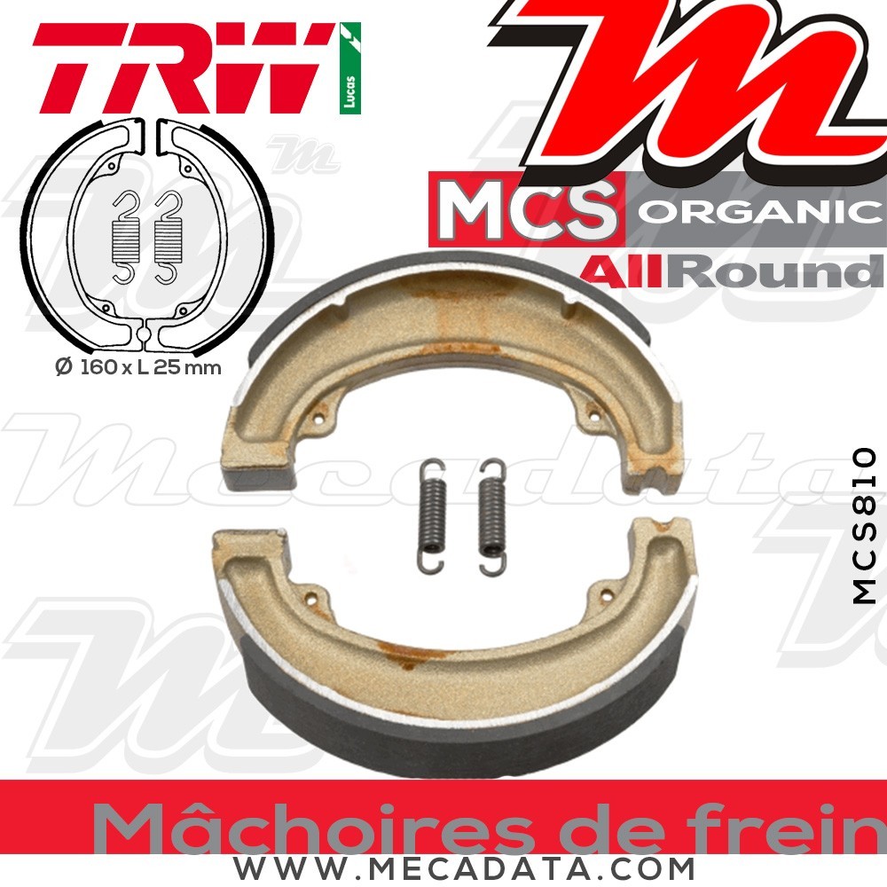 Mâchoires de frein  ~ TRW Lucas MCS 810 