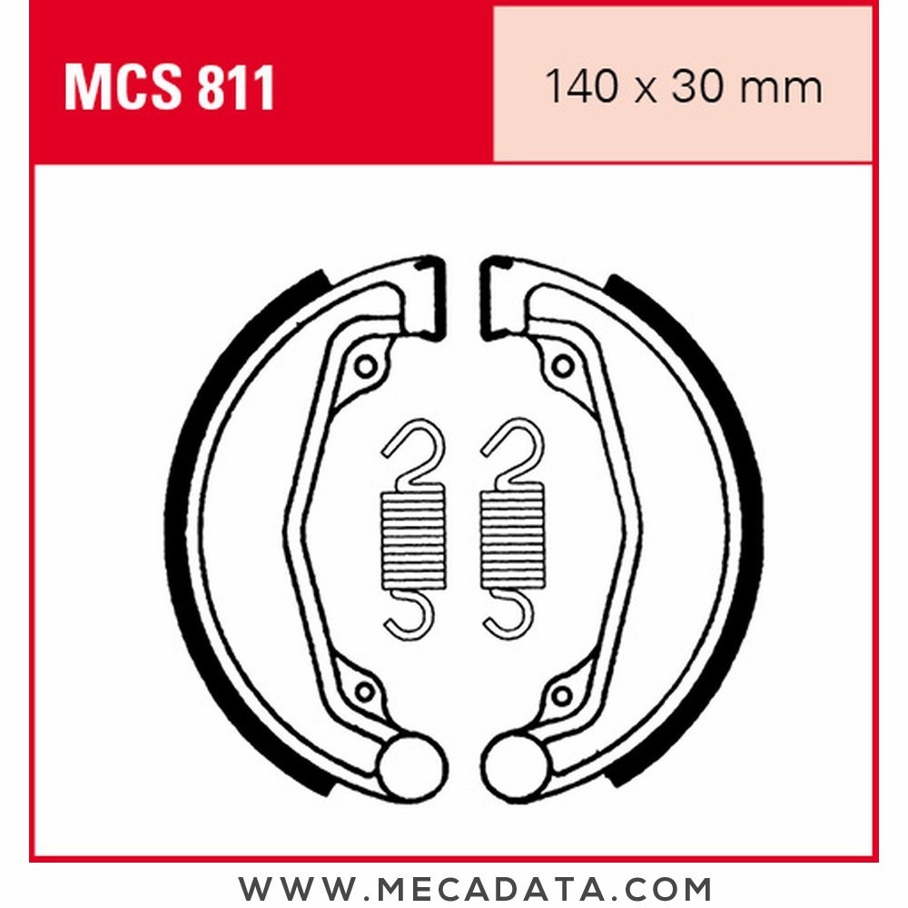 Mâchoires de frein  ~ TRW Lucas MCS 811 