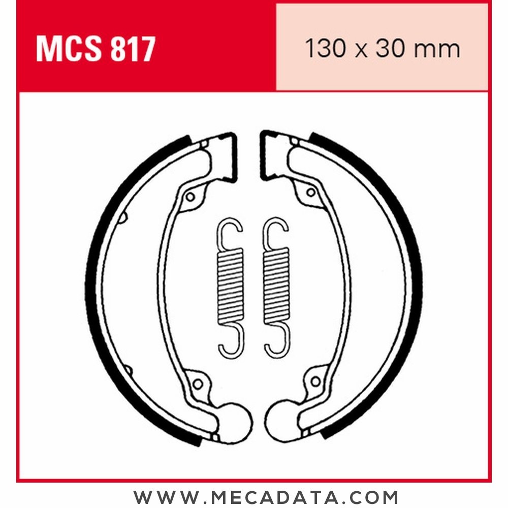 Mâchoires de frein  ~ TRW Lucas MCS 817 