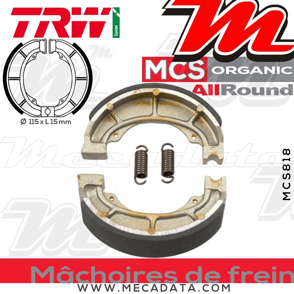 Mâchoires de frein  ~ TRW Lucas MCS 818 