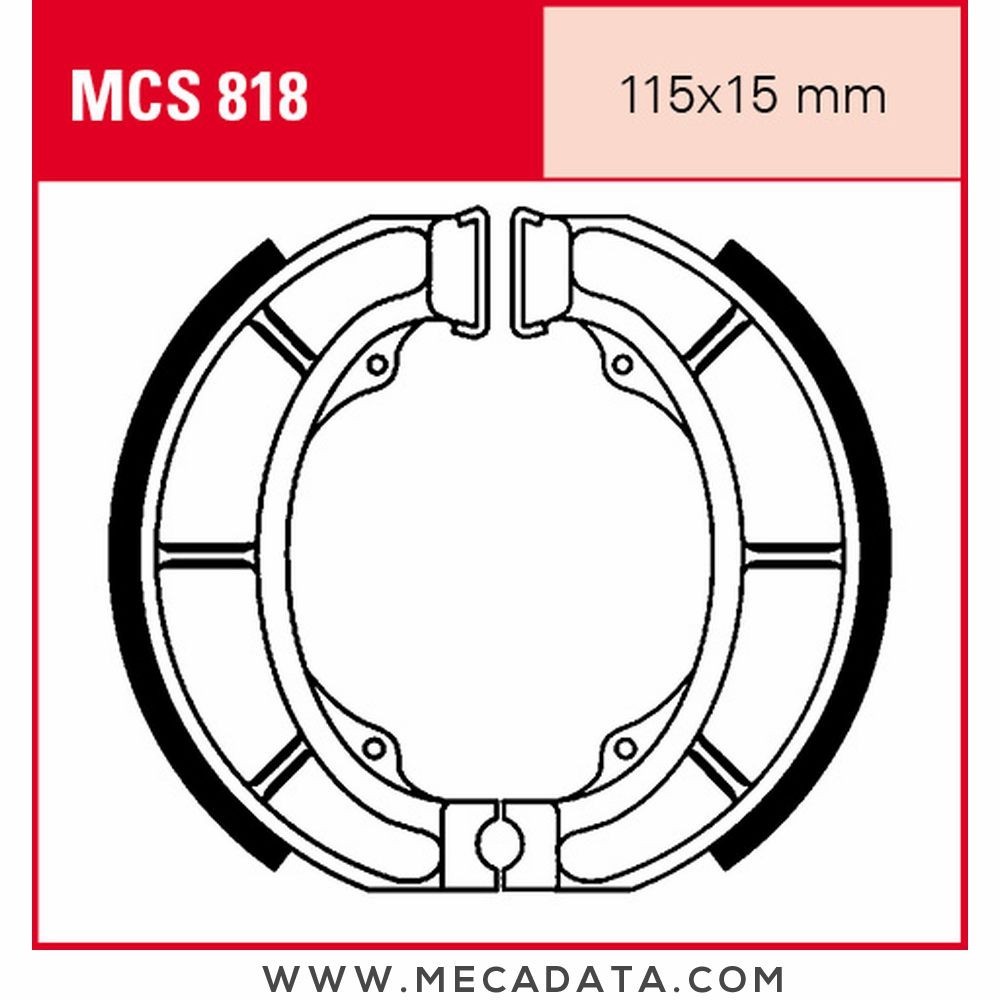 Mâchoires de frein  ~ TRW Lucas MCS 818 