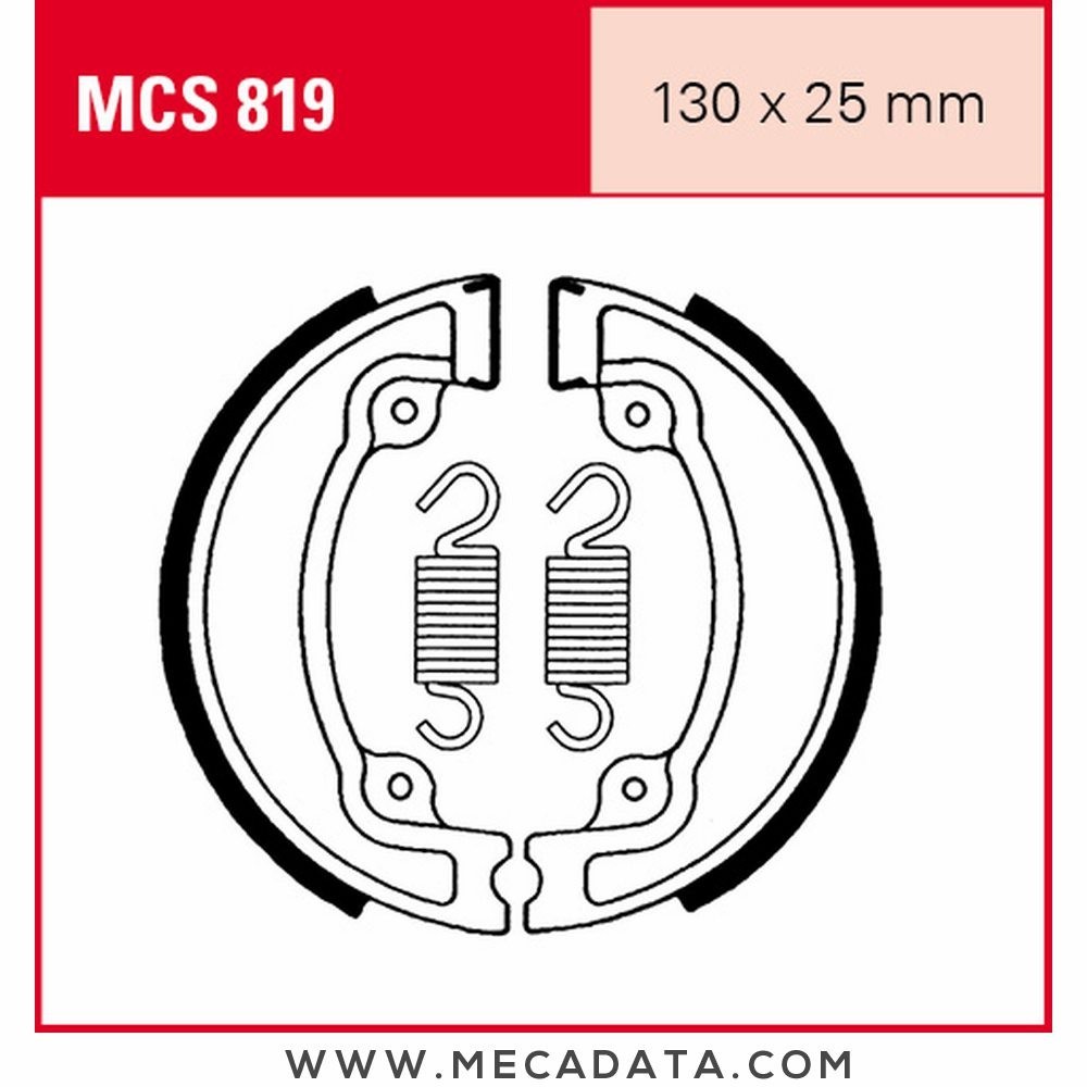 Mâchoires de frein  ~ TRW Lucas MCS 819 