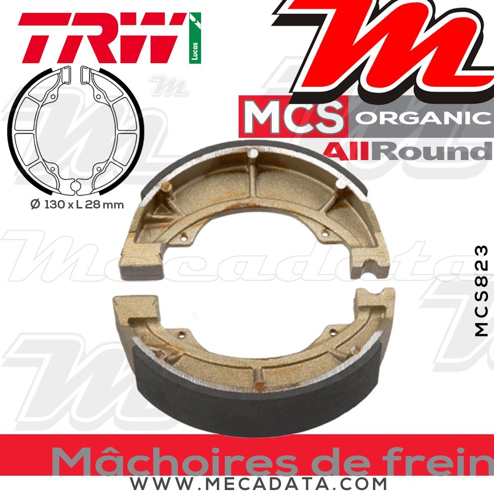 Mâchoires de frein  ~ TRW Lucas MCS 823 