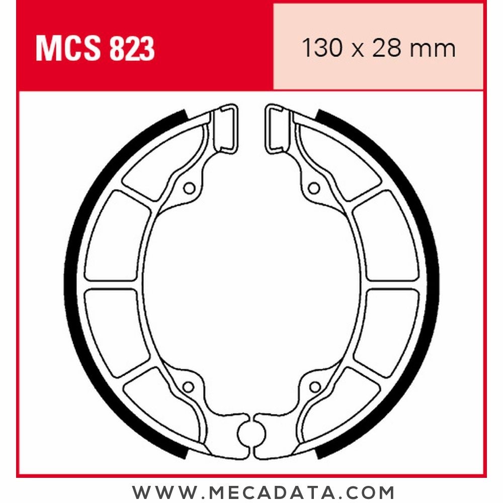 Mâchoires de frein  ~ TRW Lucas MCS 823 