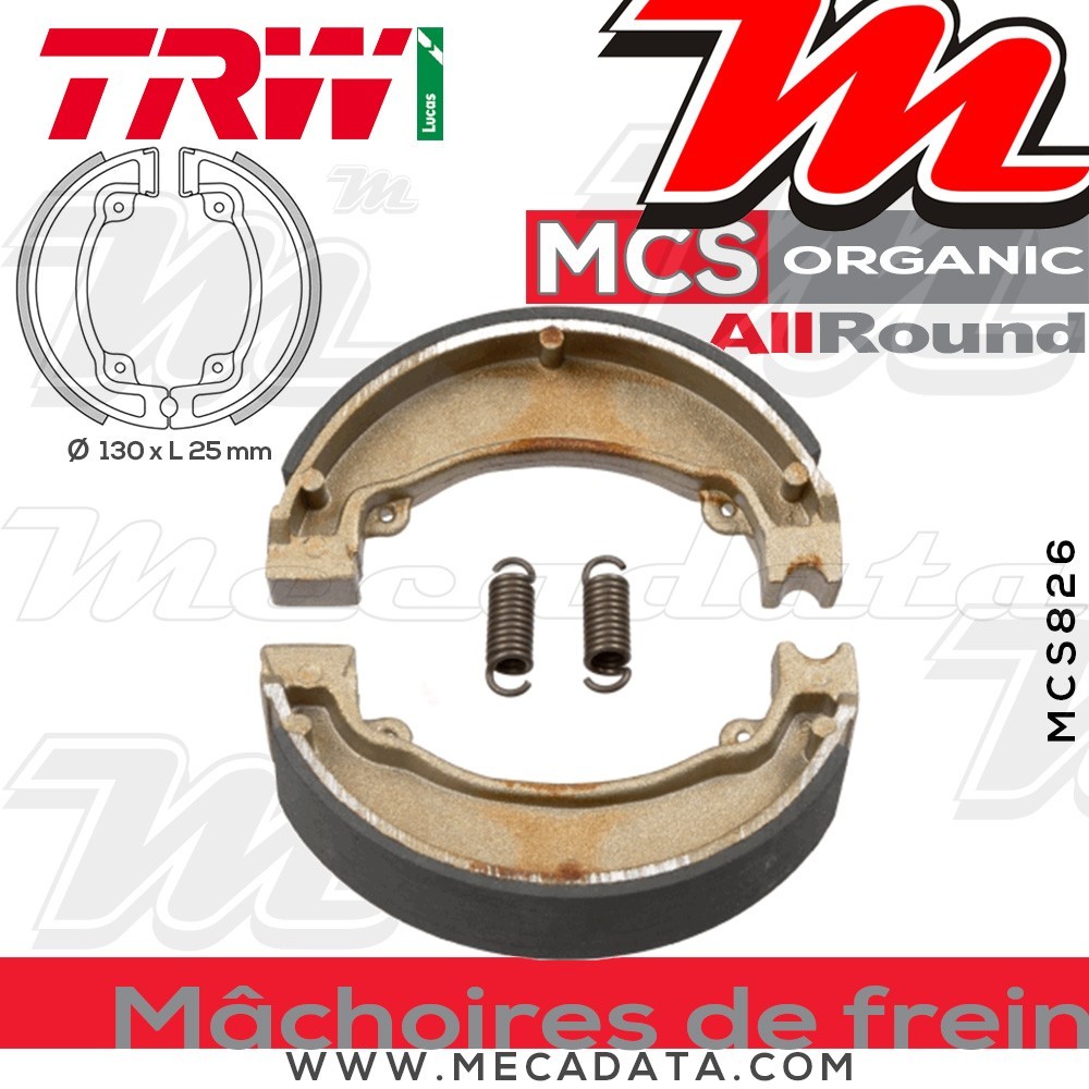 Mâchoires de frein  ~ TRW Lucas MCS 826 