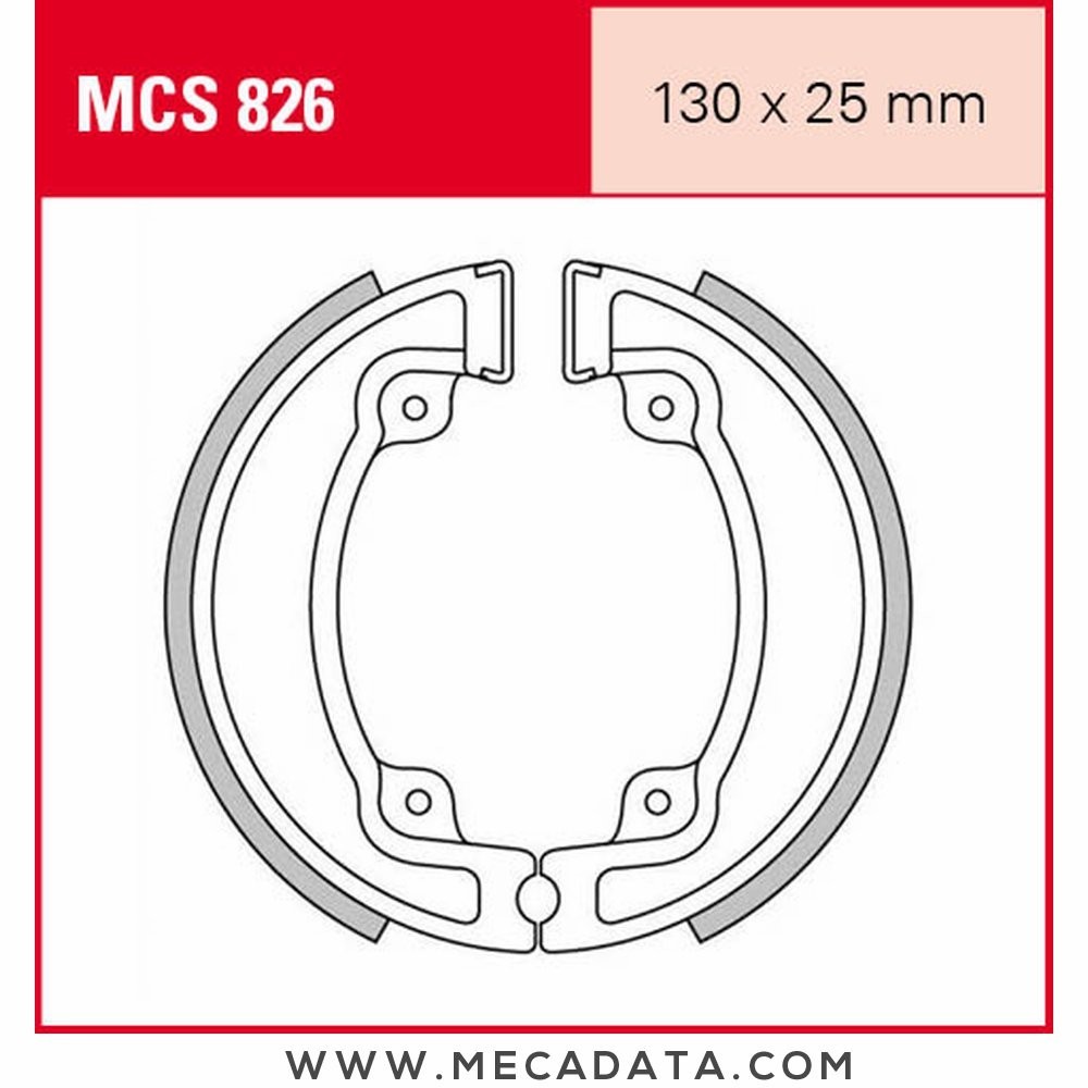 Mâchoires de frein  ~ TRW Lucas MCS 826 