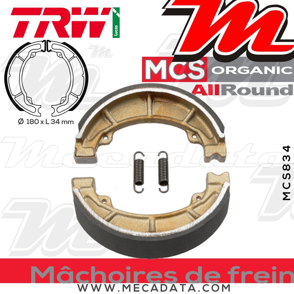 Mâchoires de frein  ~ TRW Lucas MCS 834 