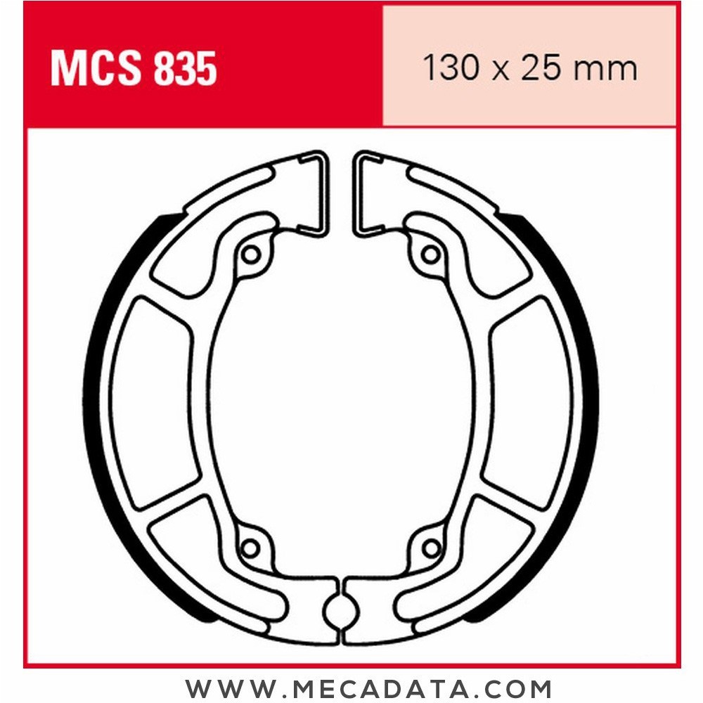 Mâchoires de frein  ~ TRW Lucas MCS 835 