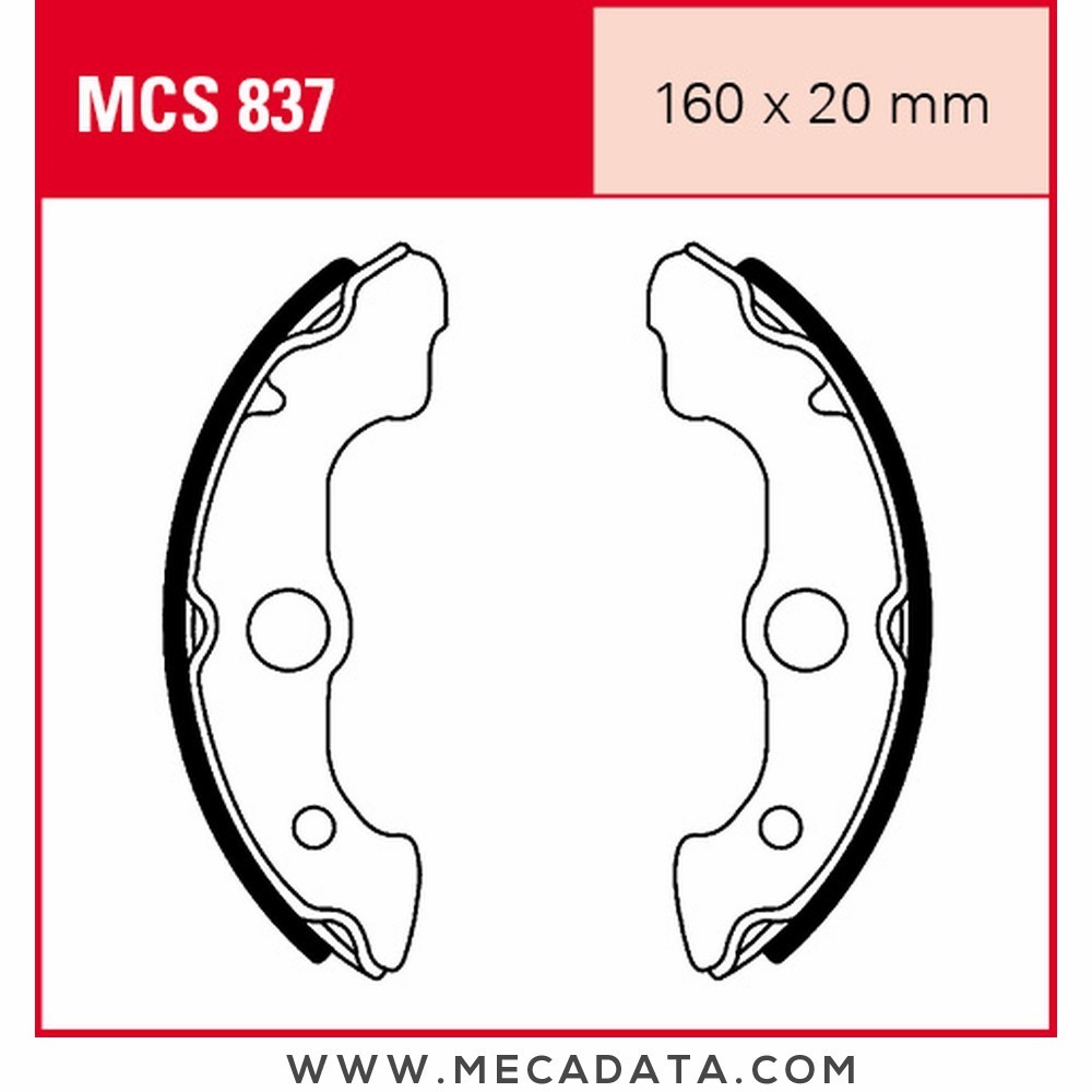 Mâchoires de frein  ~ TRW Lucas MCS 837 