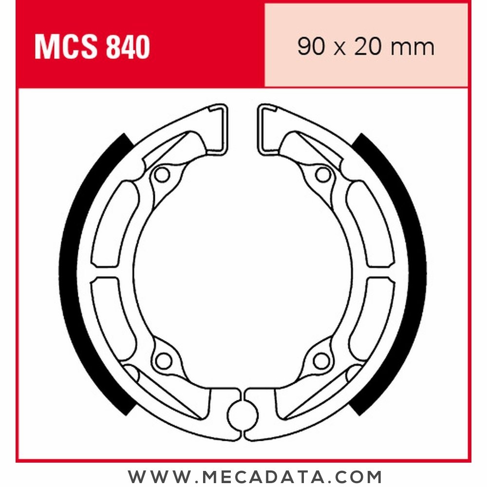 Mâchoires de frein  ~ TRW Lucas MCS 840 