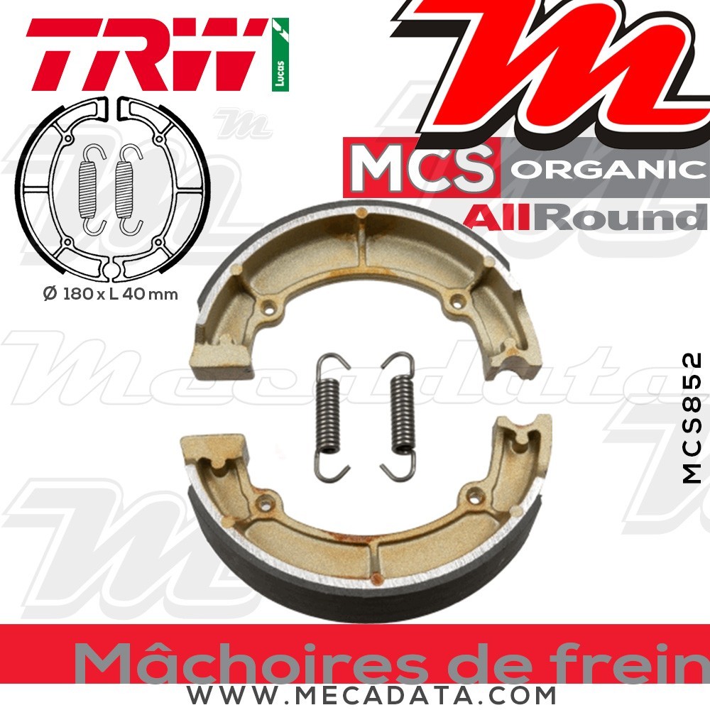 Mâchoires de frein  ~ TRW Lucas MCS 852 