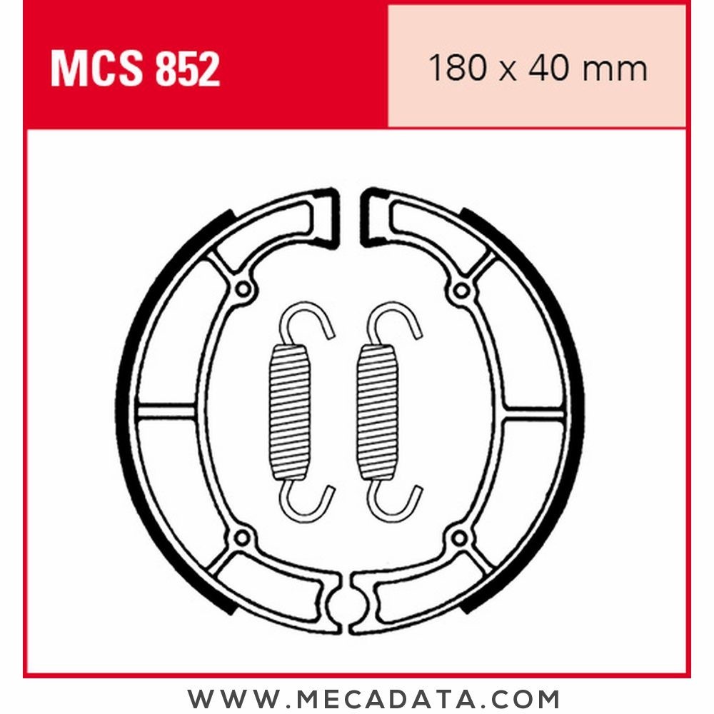 Mâchoires de frein  ~ TRW Lucas MCS 852 