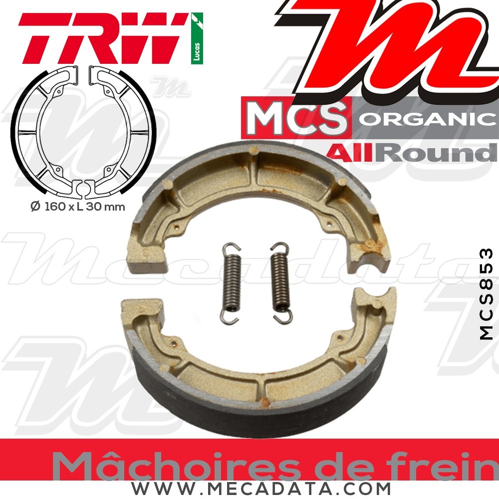 Mâchoires de frein  ~ TRW Lucas MCS 853 