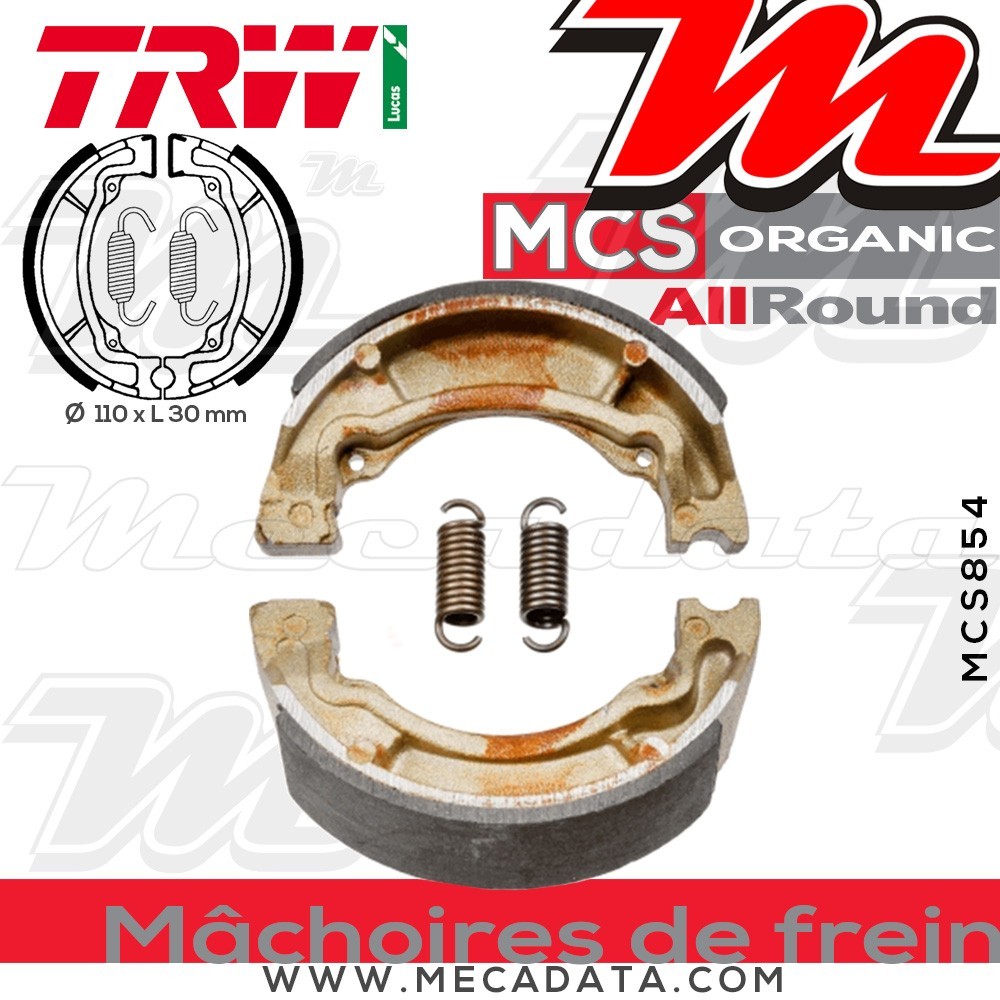 Mâchoires de frein  ~ TRW Lucas MCS 854 