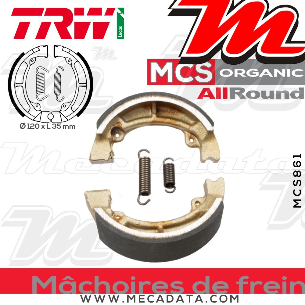 Mâchoires de frein  ~ TRW Lucas MCS 861 