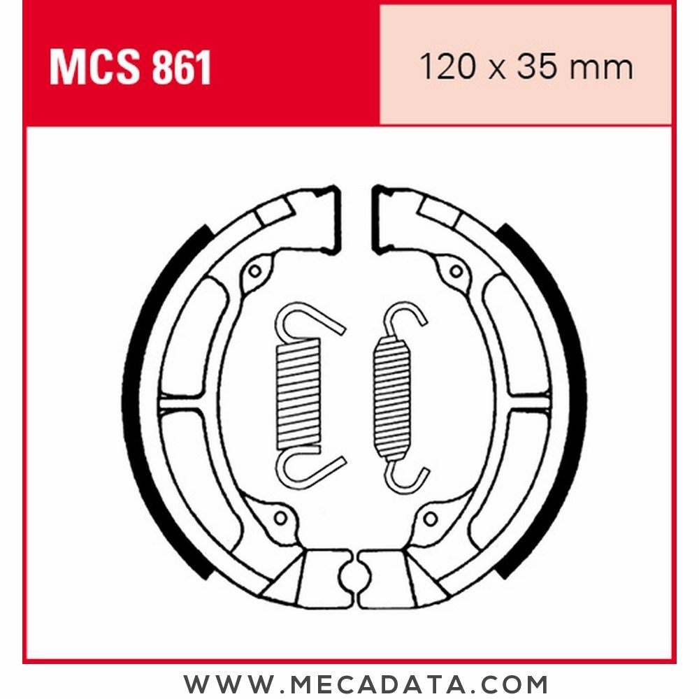 Mâchoires de frein  ~ TRW Lucas MCS 861 