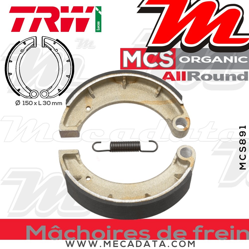 Mâchoires de frein  ~ TRW Lucas MCS 891 