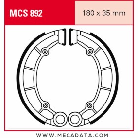 Mâchoires de frein  ~ TRW Lucas MCS 892 
