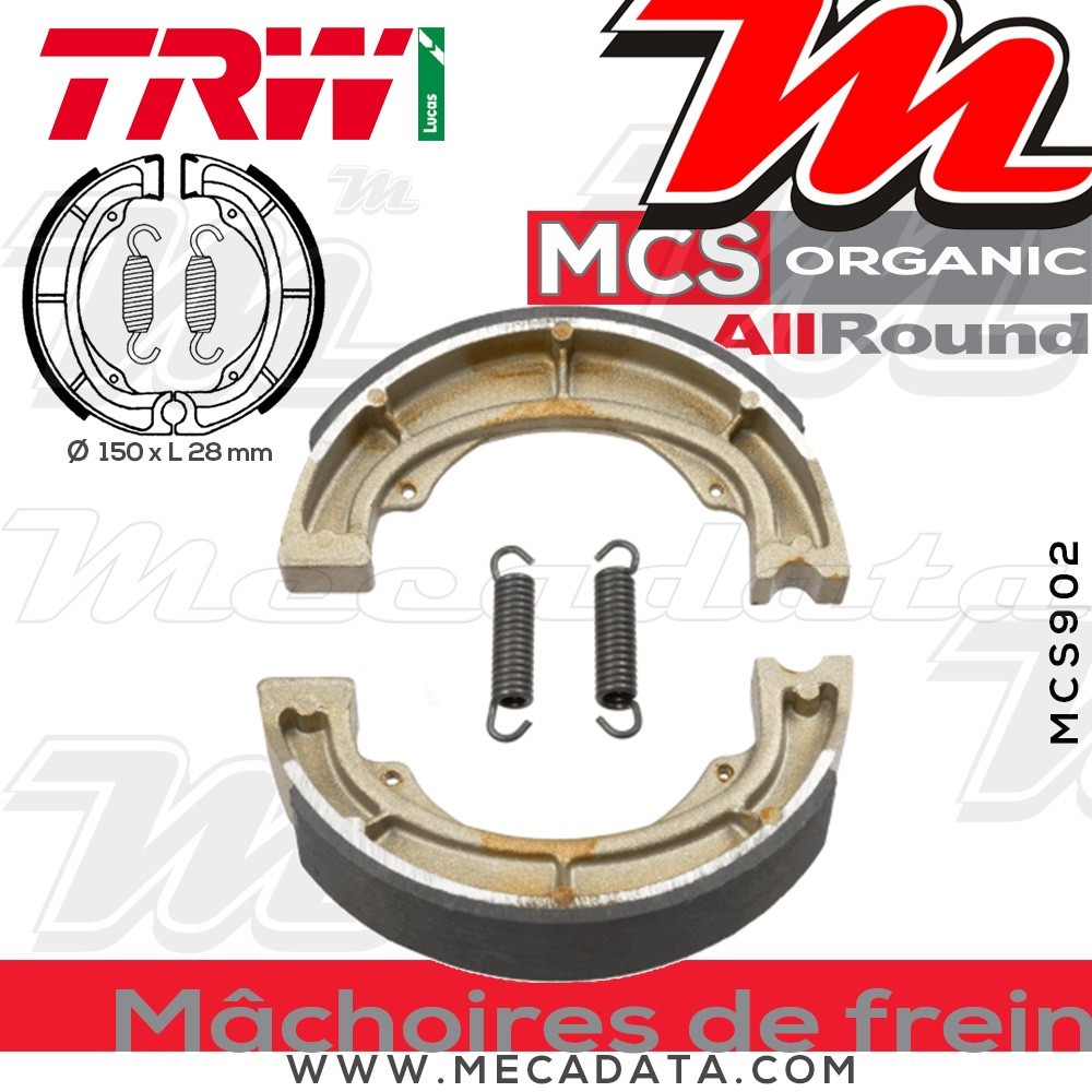 Mâchoires de frein  ~ TRW Lucas MCS 902 