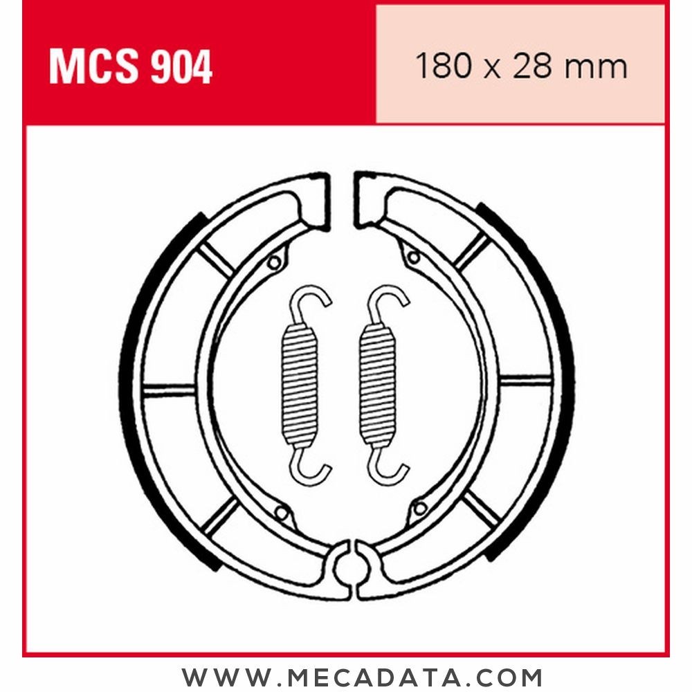 Mâchoires de frein  ~ TRW Lucas MCS 904 