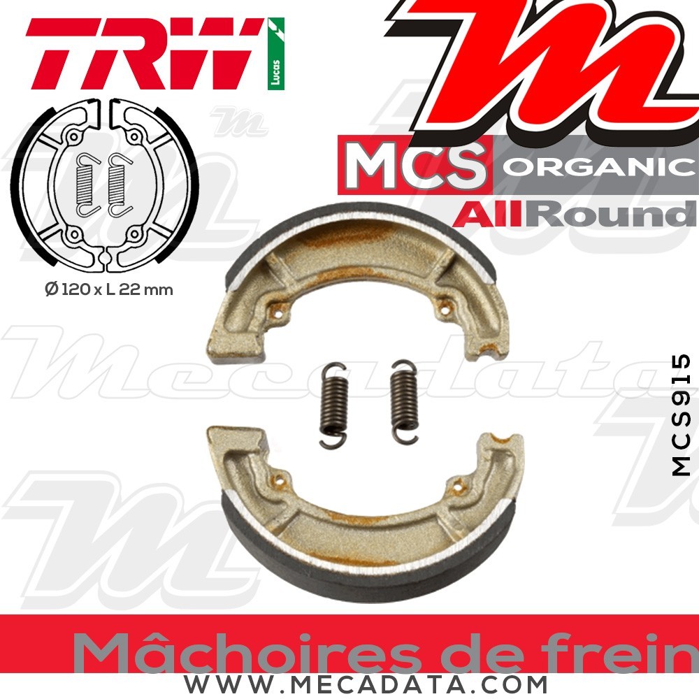 Mâchoires de frein  ~ TRW Lucas MCS 915 