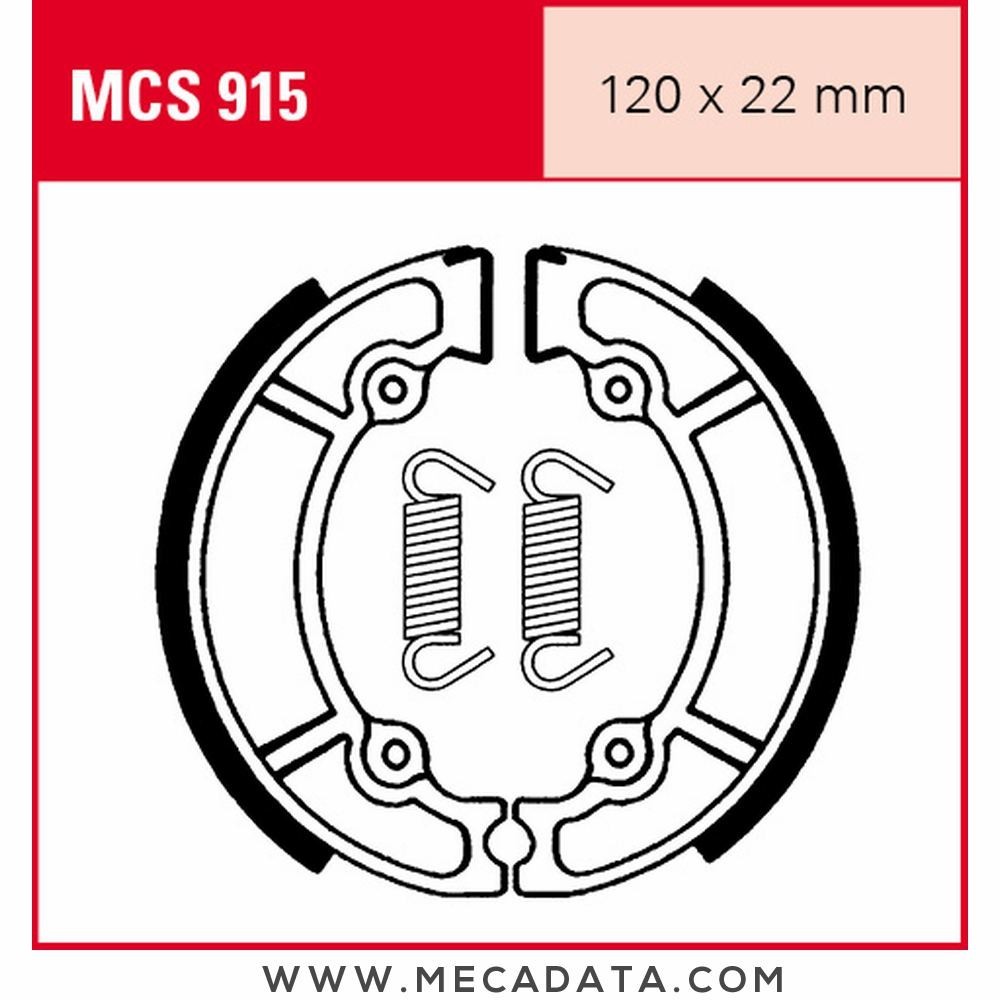 Mâchoires de frein  ~ TRW Lucas MCS 915 