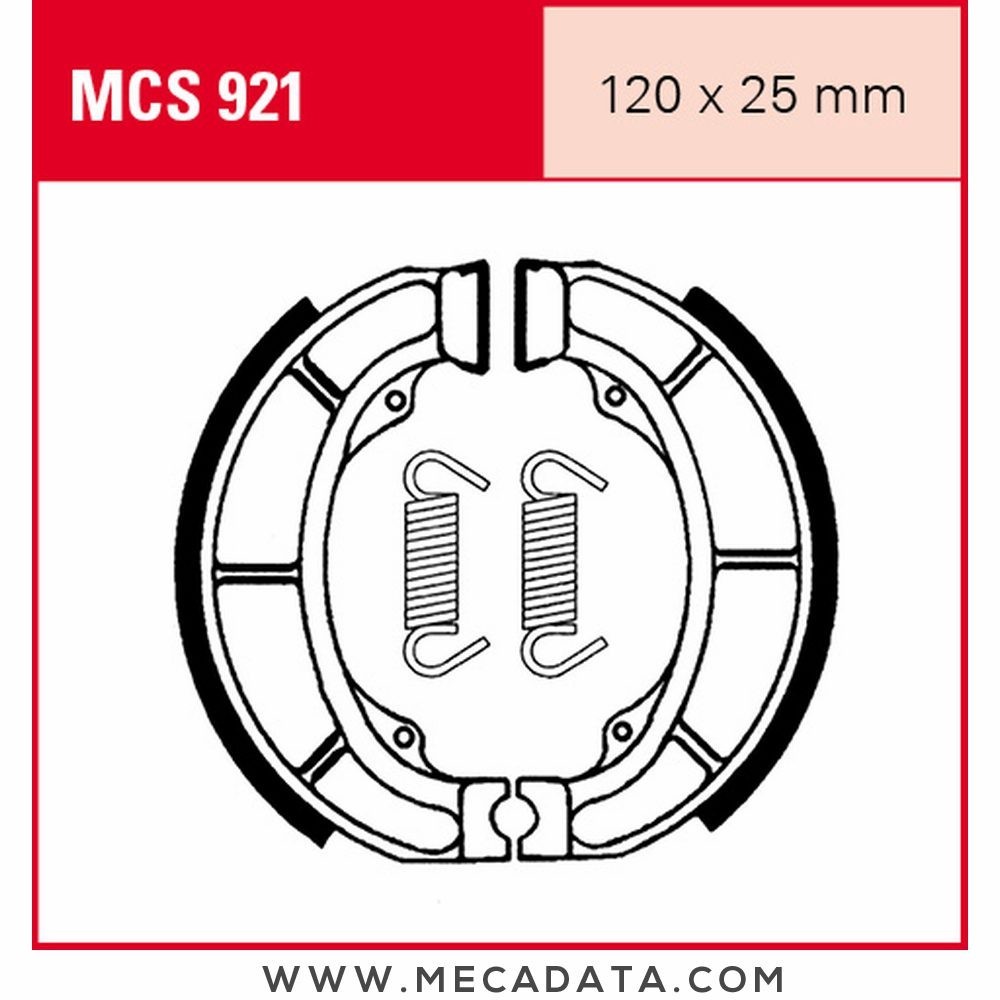 Mâchoires de frein  ~ TRW Lucas MCS 921 