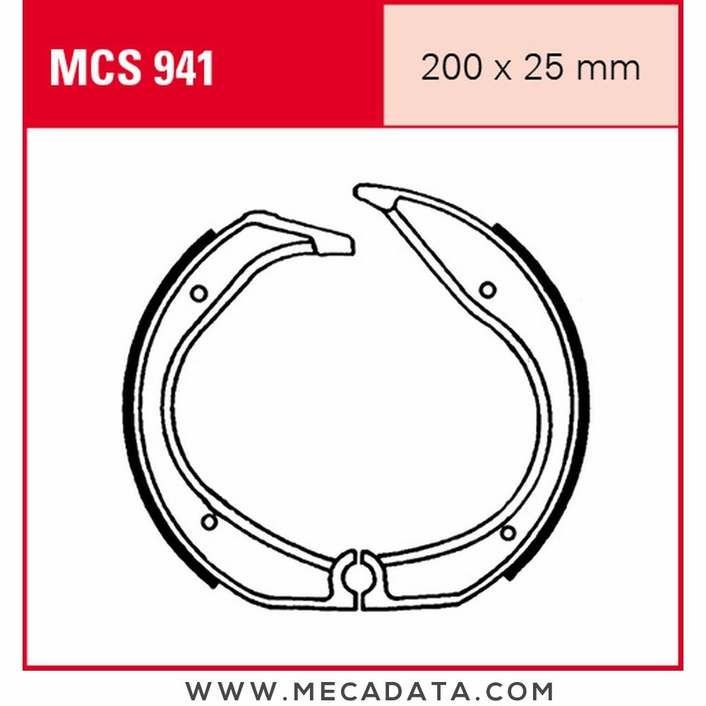 Mâchoires de frein  ~ TRW Lucas MCS 941 