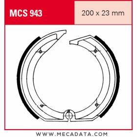 Mâchoires de frein  ~ TRW Lucas MCS 943 