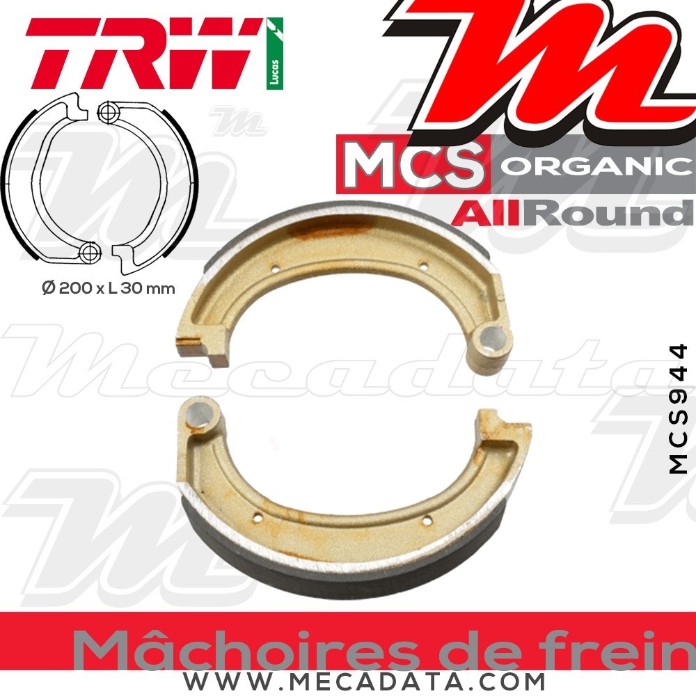Mâchoires de frein  ~ TRW Lucas MCS 944 