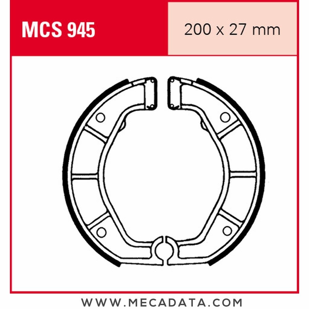 Mâchoires de frein  ~ TRW Lucas MCS 945 