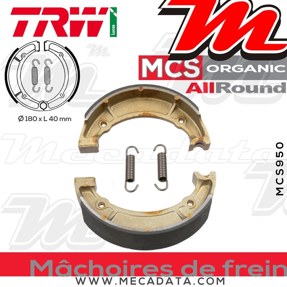 Mâchoires de frein  ~ TRW Lucas MCS 950 
