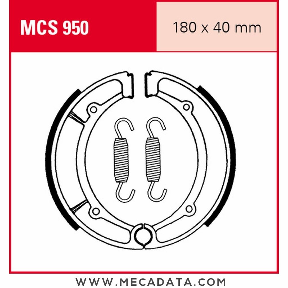 Mâchoires de frein  ~ TRW Lucas MCS 950 