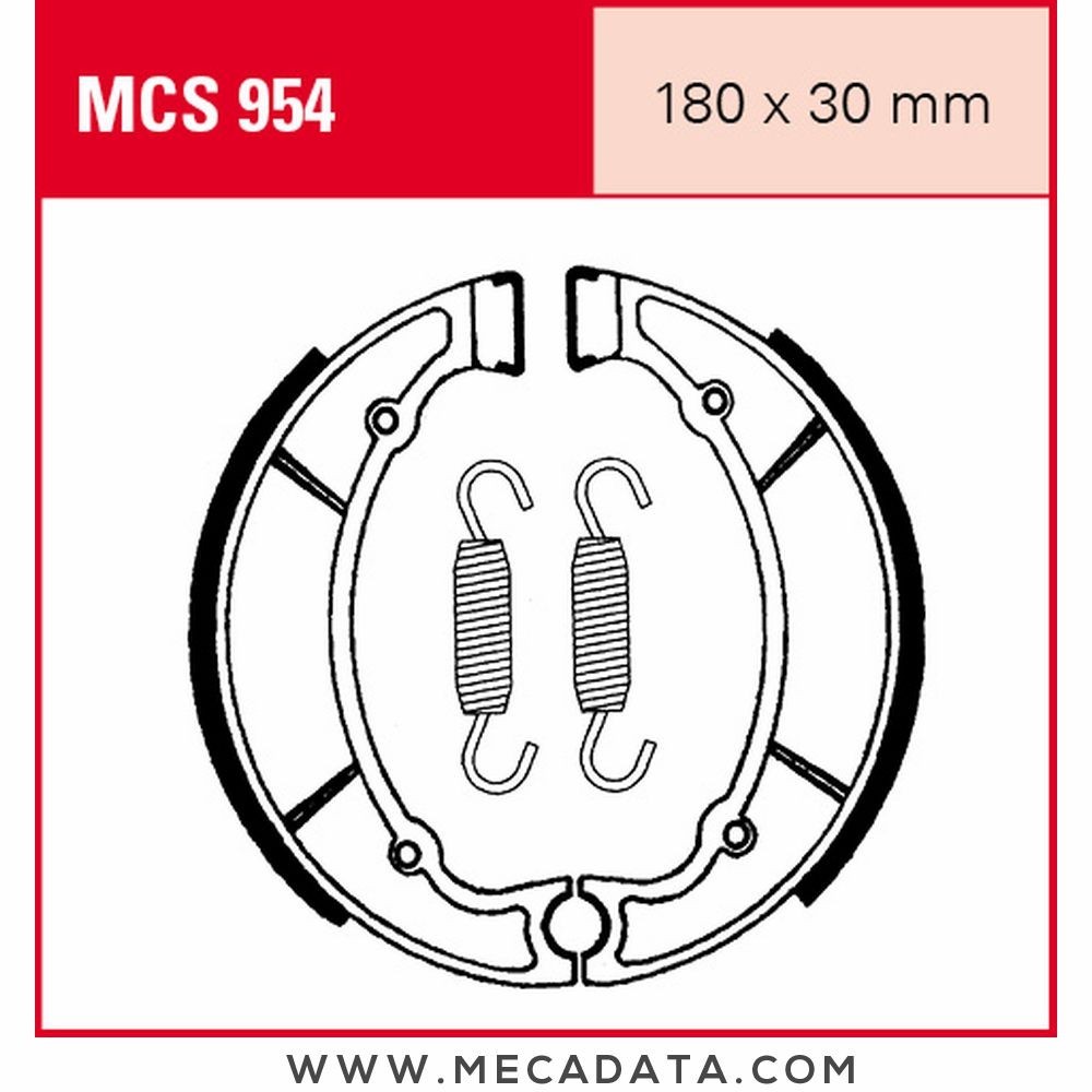 Mâchoires de frein  ~ TRW Lucas MCS 954 