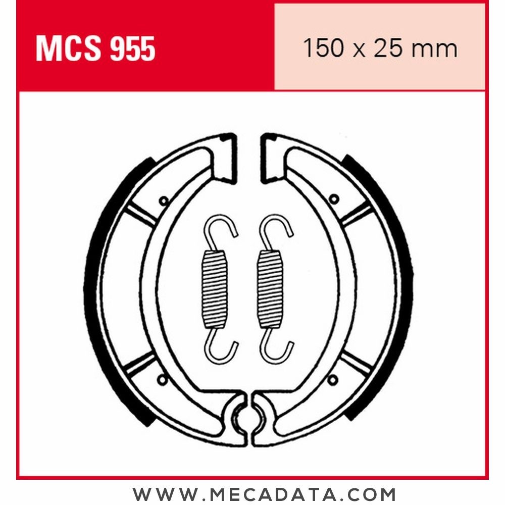 Mâchoires de frein  ~ TRW Lucas MCS 955 