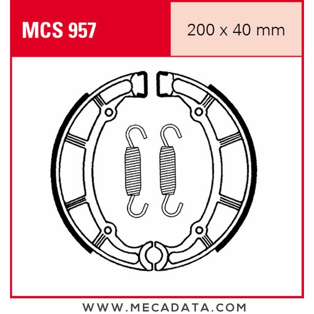 Mâchoires de frein  ~ TRW Lucas MCS 957 
