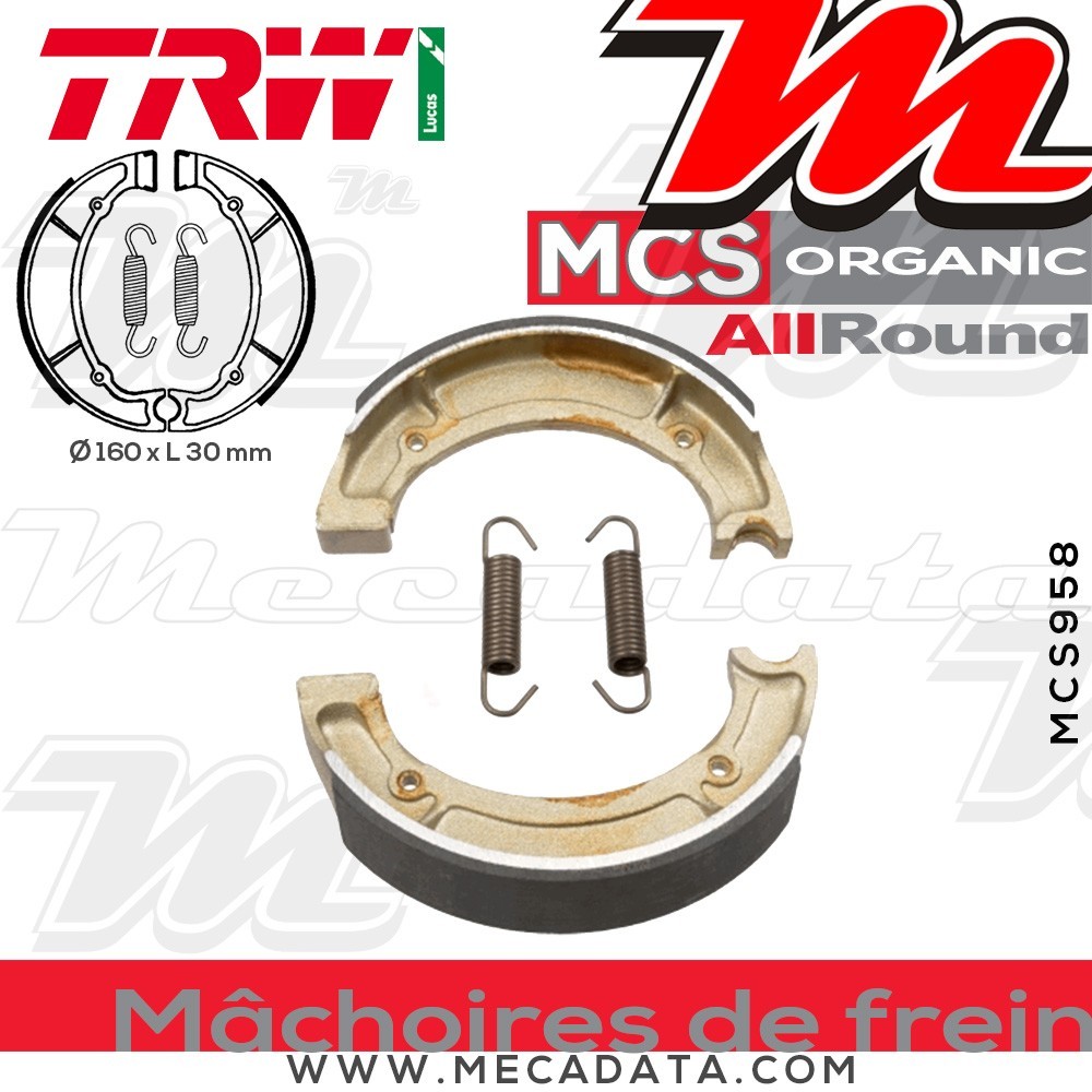 Mâchoires de frein  ~ TRW Lucas MCS 958 