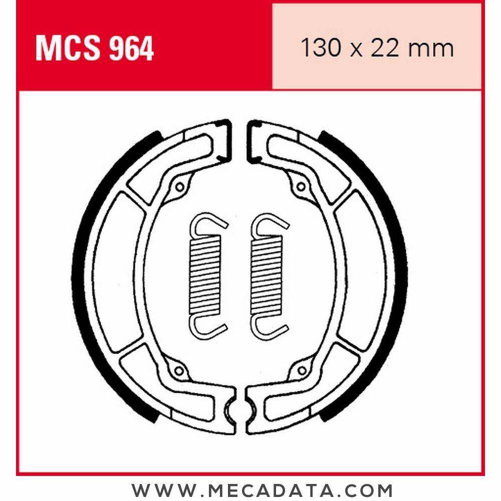 Mâchoires de frein  ~ TRW Lucas MCS 964 