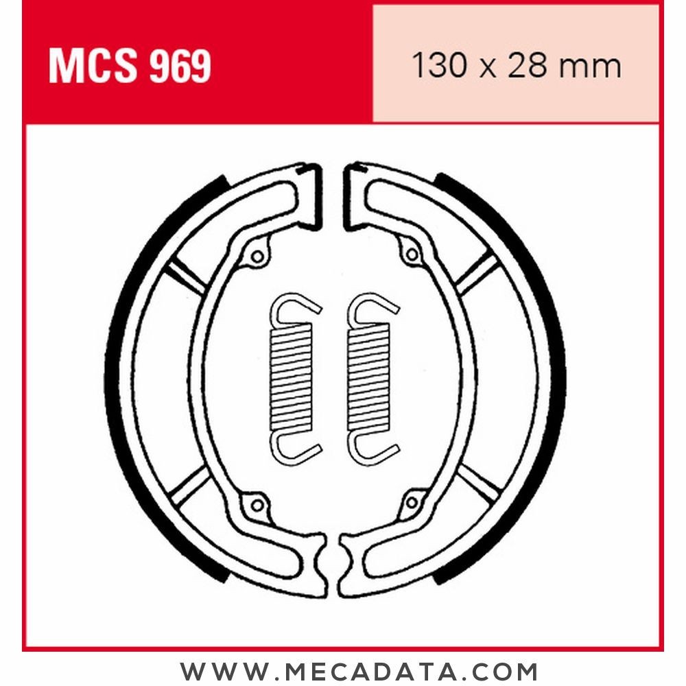 Mâchoires de frein  ~ TRW Lucas MCS 969 