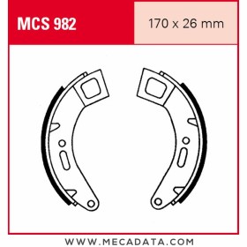Mâchoires de frein  ~ TRW Lucas MCS 982 
